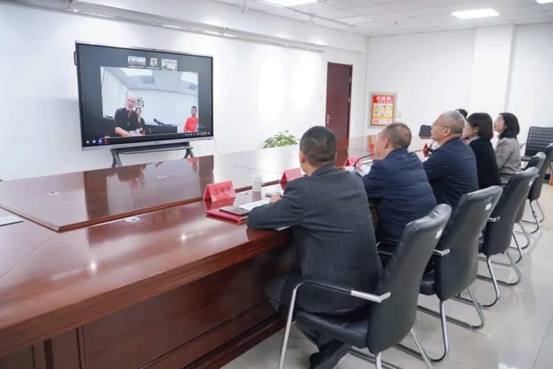 我院與新西蘭奧克蘭國際學院進行合作辦學視頻會談