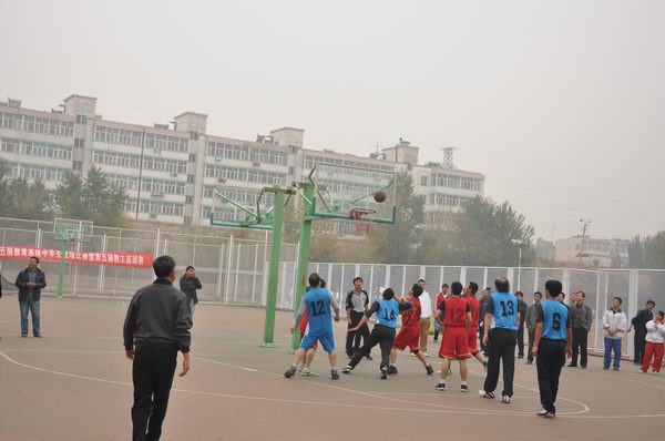 我院教工籃球隊勇奪教育系統籃球賽亞軍