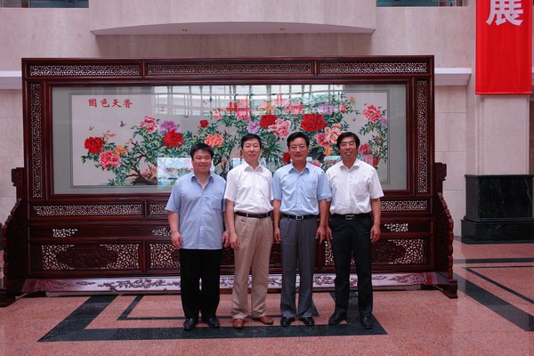 學院領導拜訪校友、中國長城葡萄酒有限公司總經理徐永利