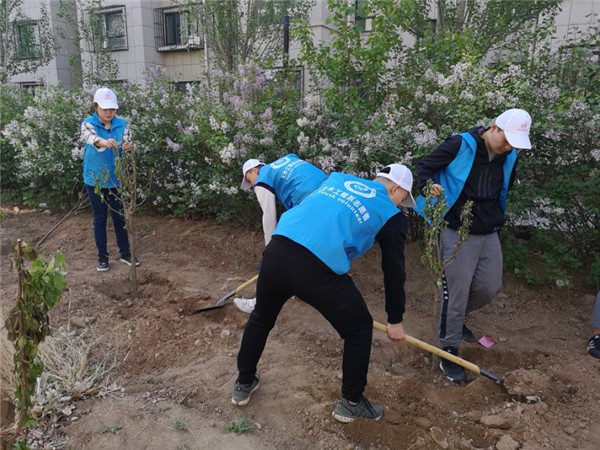 應(yīng)用外語系、土木工程系志愿者參與義務(wù)植樹活動